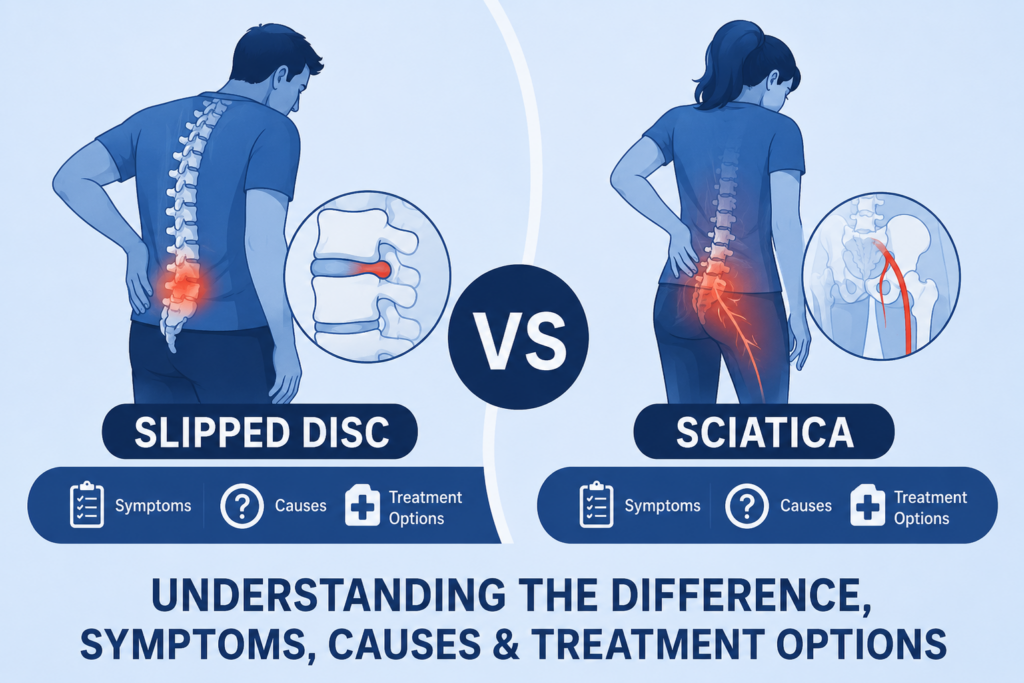 Slipped Disc vs Sciatica